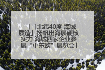 「北纬40度 海城质造」扬帆出海展硬核实力 海城四家企业参展“中东欧”展览会