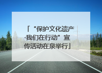 “保护文化遗产·我们在行动”宣传活动在泉举行