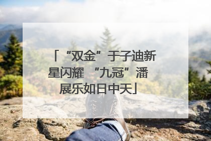 “双金”于子迪新星闪耀 “九冠”潘展乐如日中天