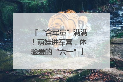 “含军量”满满！萌娃进军营，体验爱的“六一”