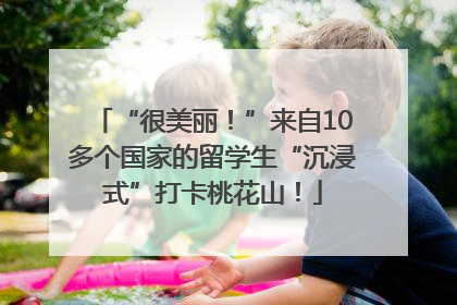 “很美丽！”来自10多个国家的留学生“沉浸式”打卡桃花山！
