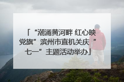 “潮涌黄河畔 红心映党旗”滨州市直机关庆“七一”主题活动举办