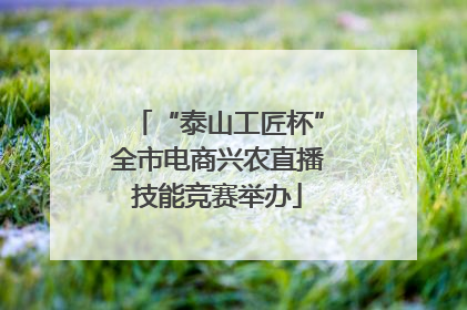 “泰山工匠杯”全市电商兴农直播技能竞赛举办