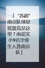 “苏超”南京队球星摇篮竟是这里？雨花实小9名毕业生入选南京队