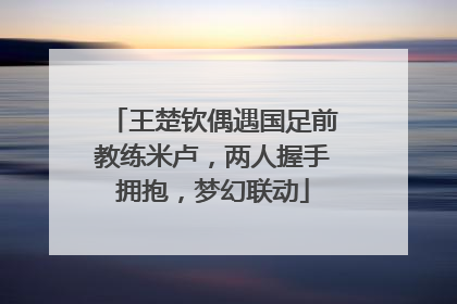 王楚钦偶遇国足前教练米卢，两人握手拥抱，梦幻联动