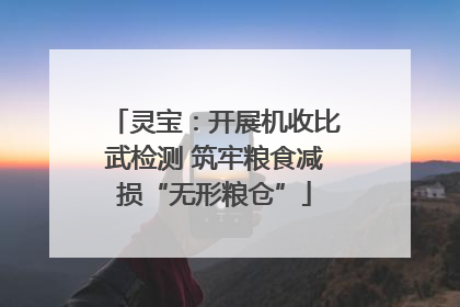 灵宝：开展机收比武检测 筑牢粮食减损“无形粮仓”