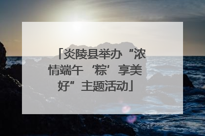 炎陵县举办“浓情端午‘粽’享美好”主题活动