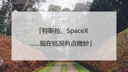 特斯拉、SpaceX……现在情况有点微妙