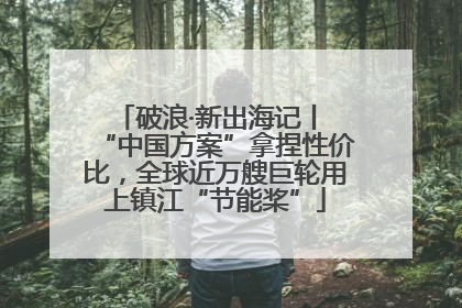 破浪·新出海记丨 “中国方案”拿捏性价比，全球近万艘巨轮用上镇江“节能桨”