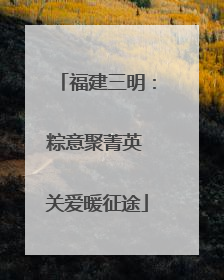 福建三明：粽意聚菁英 关爱暖征途