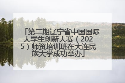 第二期辽宁省中国国际大学生创新大赛（2025）师资培训班在大连民族大学成功举办