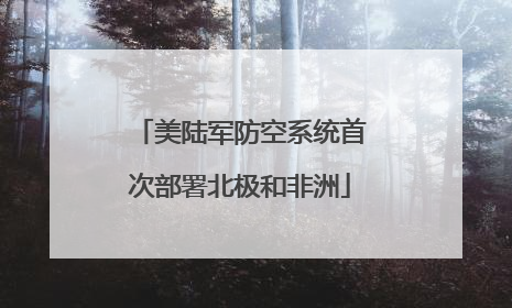 美陆军防空系统首次部署北极和非洲