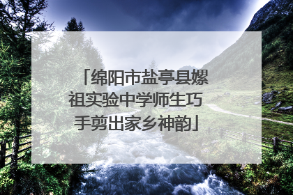 绵阳市盐亭县嫘祖实验中学师生巧手剪出家乡神韵