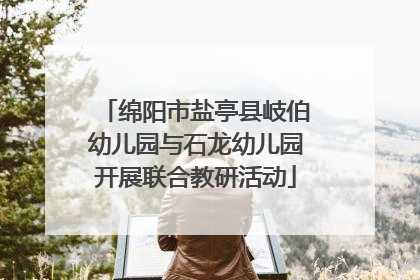 绵阳市盐亭县岐伯幼儿园与石龙幼儿园开展联合教研活动