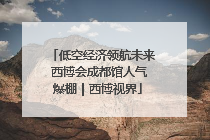 低空经济领航未来 西博会成都馆人气爆棚｜西博视界