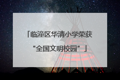 临潼区华清小学荣获“全国文明校园”