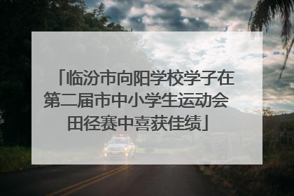 临汾市向阳学校学子在第二届市中小学生运动会田径赛中喜获佳绩
