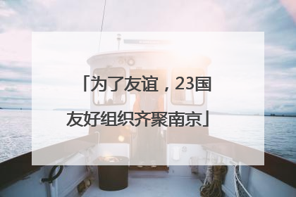 为了友谊，23国友好组织齐聚南京
