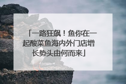 一路狂飙！鱼你在一起酸菜鱼海内外门店增长势头由何而来