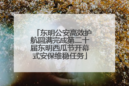 东明公安高效护航圆满完成第二十届东明西瓜节开幕式安保维稳任务