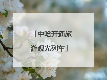 中哈开通旅游观光列车