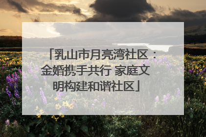 乳山市月亮湾社区：金婚携手共行 家庭文明构建和谐社区