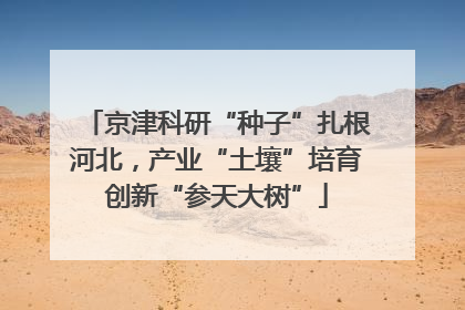 京津科研“种子”扎根河北，产业“土壤”培育创新“参天大树”