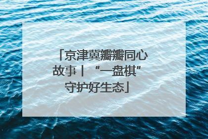 京津冀瓣瓣同心故事丨“一盘棋”守护好生态
