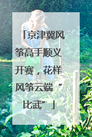 京津冀风筝高手顺义开赛，花样风筝云端“比武”
