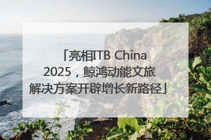 亮相ITB China 2025，鲸鸿动能文旅解决方案开辟增长新路径