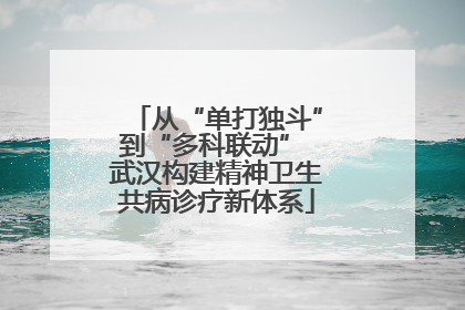 从“单打独斗”到“多科联动” 武汉构建精神卫生共病诊疗新体系