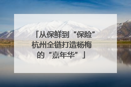 从保鲜到“保险” 杭州全链打造杨梅的“嘉年华”