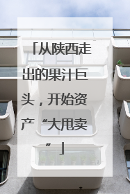 从陕西走出的果汁巨头，开始资产“大甩卖”
