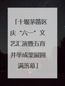 十堰茅箭区庆“六一”文艺汇演暨五育并举成果展圆满落幕