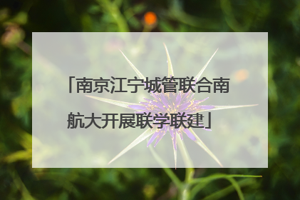 南京江宁城管联合南航大开展联学联建
