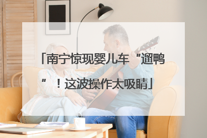 南宁惊现婴儿车“遛鸭”！这波操作太吸睛