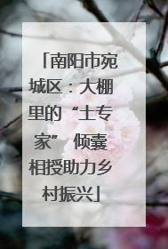 南阳市宛城区：大棚里的“土专家” 倾囊相授助力乡村振兴