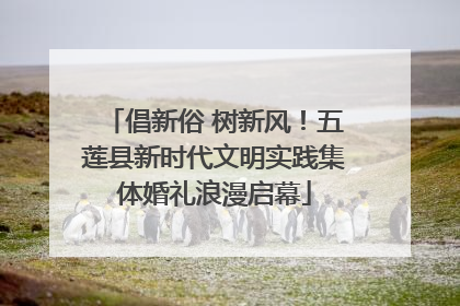 倡新俗 树新风！五莲县新时代文明实践集体婚礼浪漫启幕