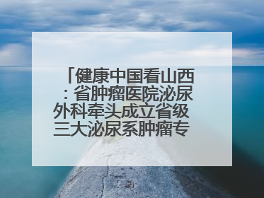 健康中国看山西：省肿瘤医院泌尿外科牵头成立省级三大泌尿系肿瘤专家委员会