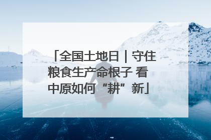 全国土地日｜守住粮食生产命根子 看中原如何“耕”新
