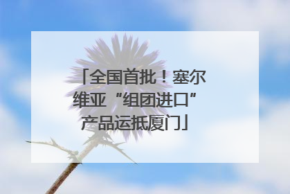 全国首批！塞尔维亚“组团进口”产品运抵厦门