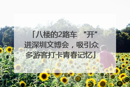 八楼的2路车 “开” 进深圳文博会，吸引众多游客打卡青春记忆