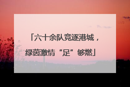六十余队竞逐港城，绿茵激情“足”够燃