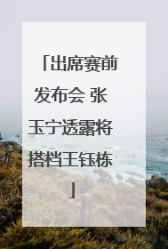 出席赛前发布会 张玉宁透露将搭档王钰栋