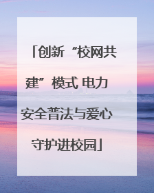 创新“校网共建”模式 电力安全普法与爱心守护进校园