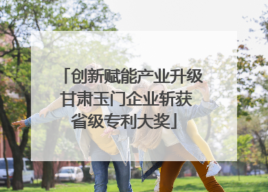 创新赋能产业升级 甘肃玉门企业斩获省级专利大奖