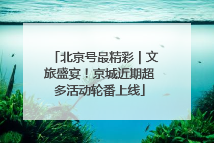 北京号最精彩｜文旅盛宴！京城近期超多活动轮番上线
