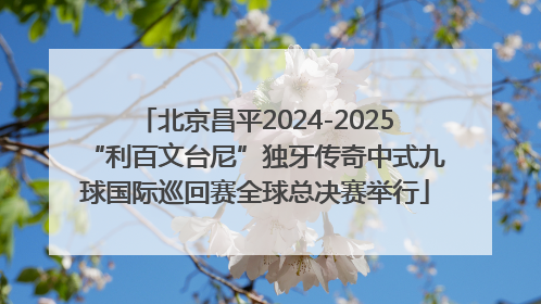 北京昌平2024-2025“利百文台尼”独牙传奇中式九球国际巡回赛全球总决赛举行