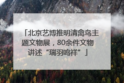 北京艺博推明清禽鸟主题文物展，80余件文物讲述“瑞羽鸣祥”