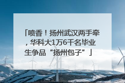 喷香！扬州武汉两手牵，华科大1万6千名毕业生争品“扬州包子”